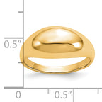 10K Yellow Gold Polished Dome Ring