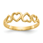 10k January Birthstone Claddagh Ring