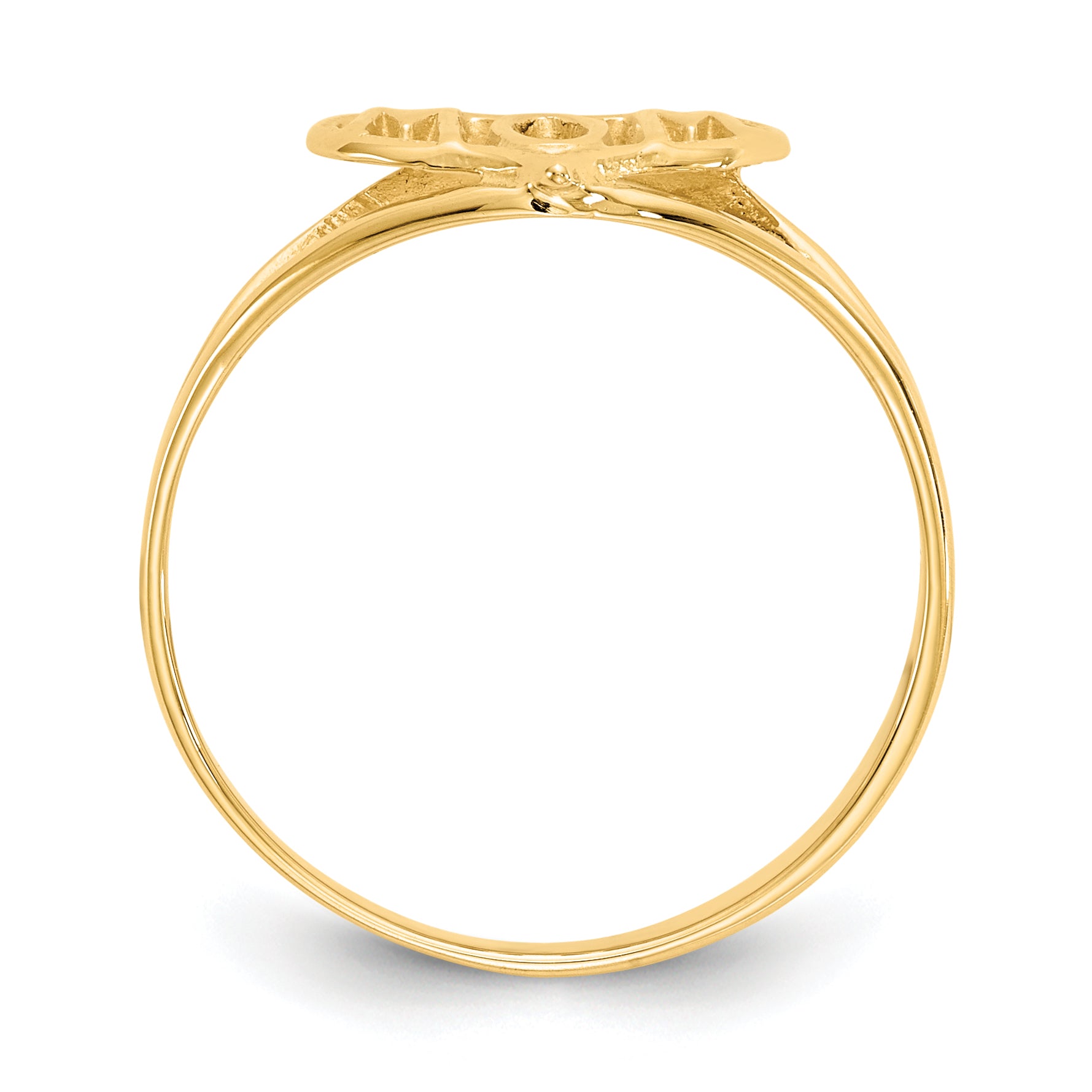 10K Polished Mom Heart Ring Secondary image