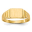10K Satin Rectangular Child's Signet Ring