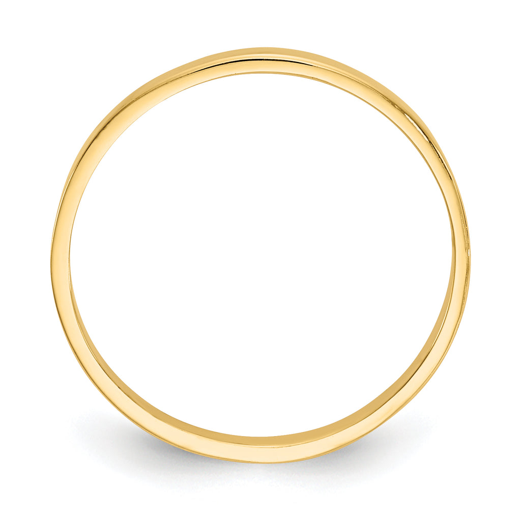 10K High Polished Band Childs Ring