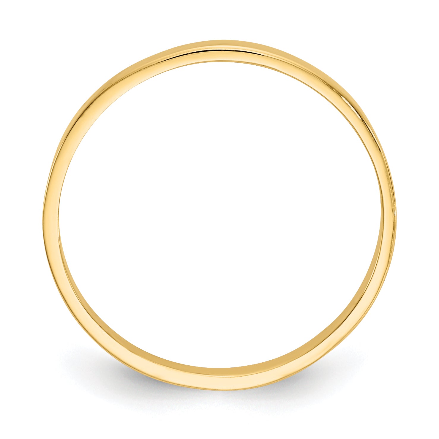 10K High Polished Band Childs Ring