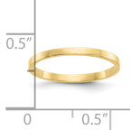 10K High Polished Band Childs Ring