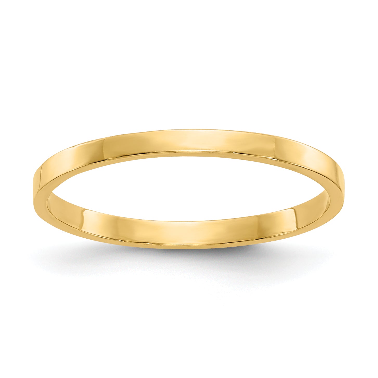 10K High Polished Band Childs Ring Main image
