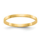 10K High Polished Band Childs Ring