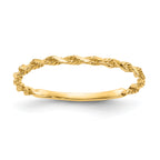 10K Ridged Dome Ring