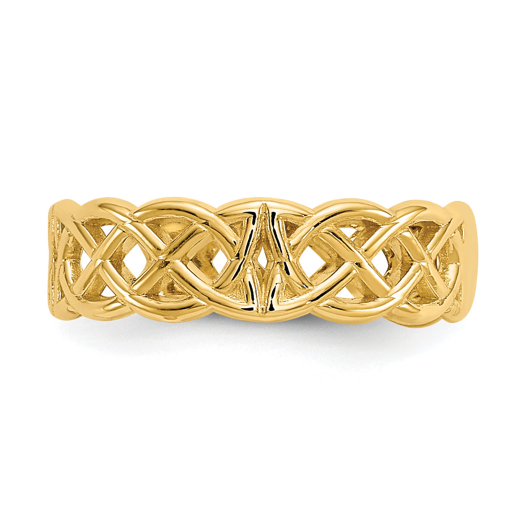 10K Celtic Toe Ring