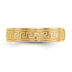 10K Greek Key Toe Ring
