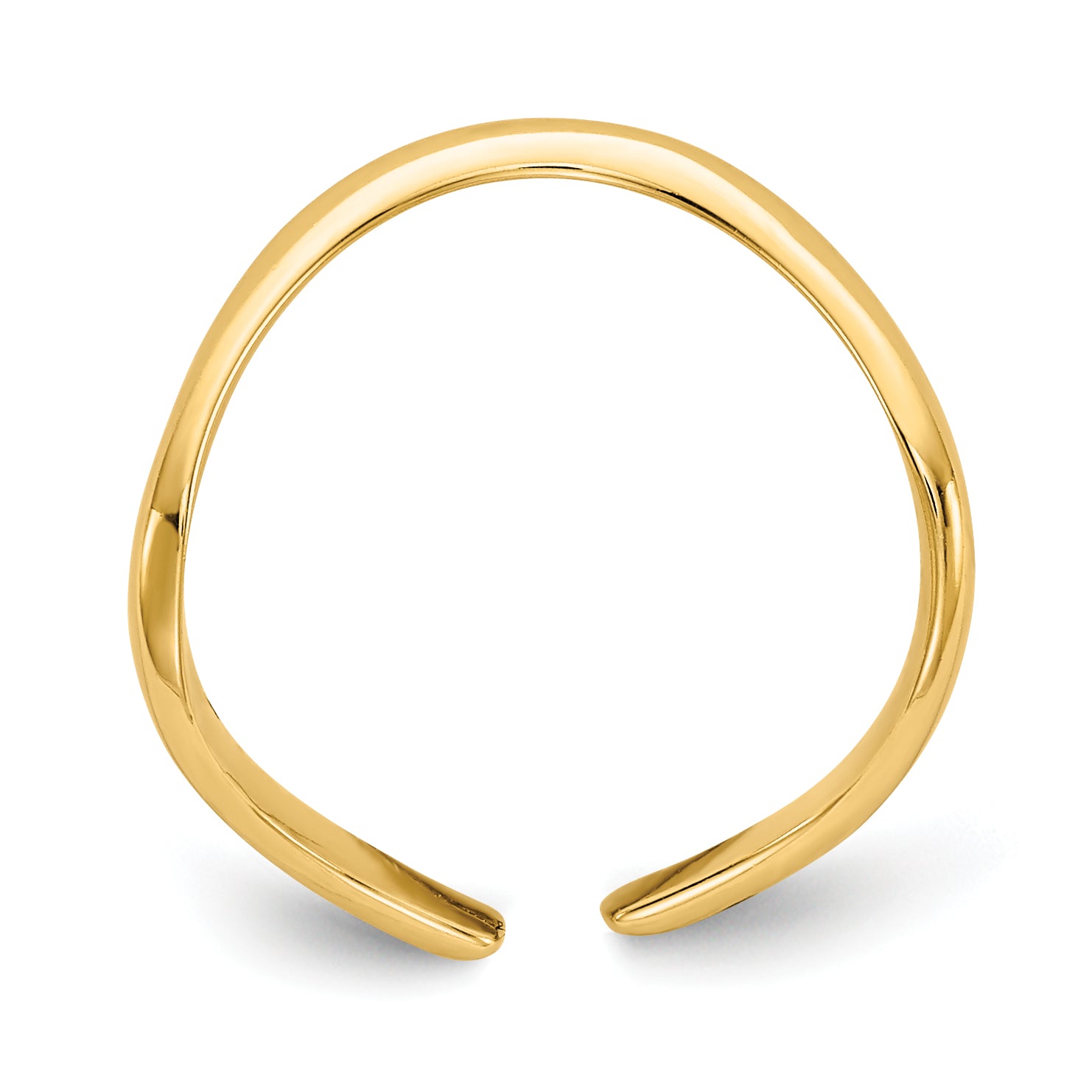 10k Polished Toe Ring Secondary image