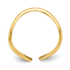 10k Polished Toe Ring