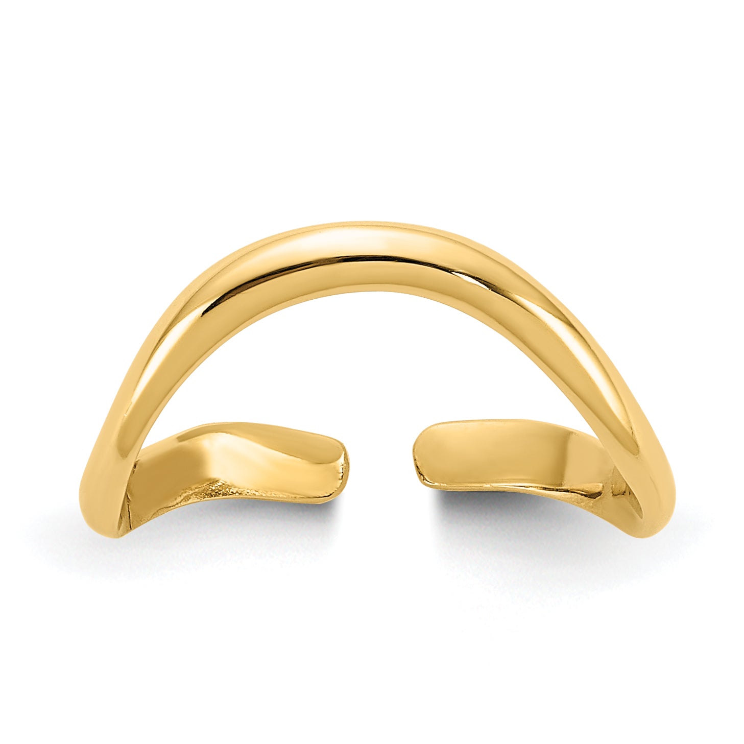 10k Polished Toe Ring Main image