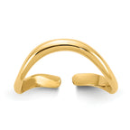 10k Polished Toe Ring