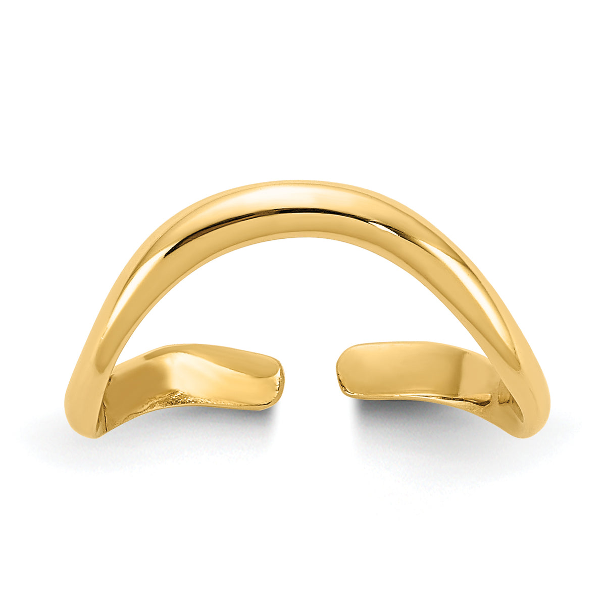 10k Polished Toe Ring
