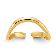 10k Polished Toe Ring