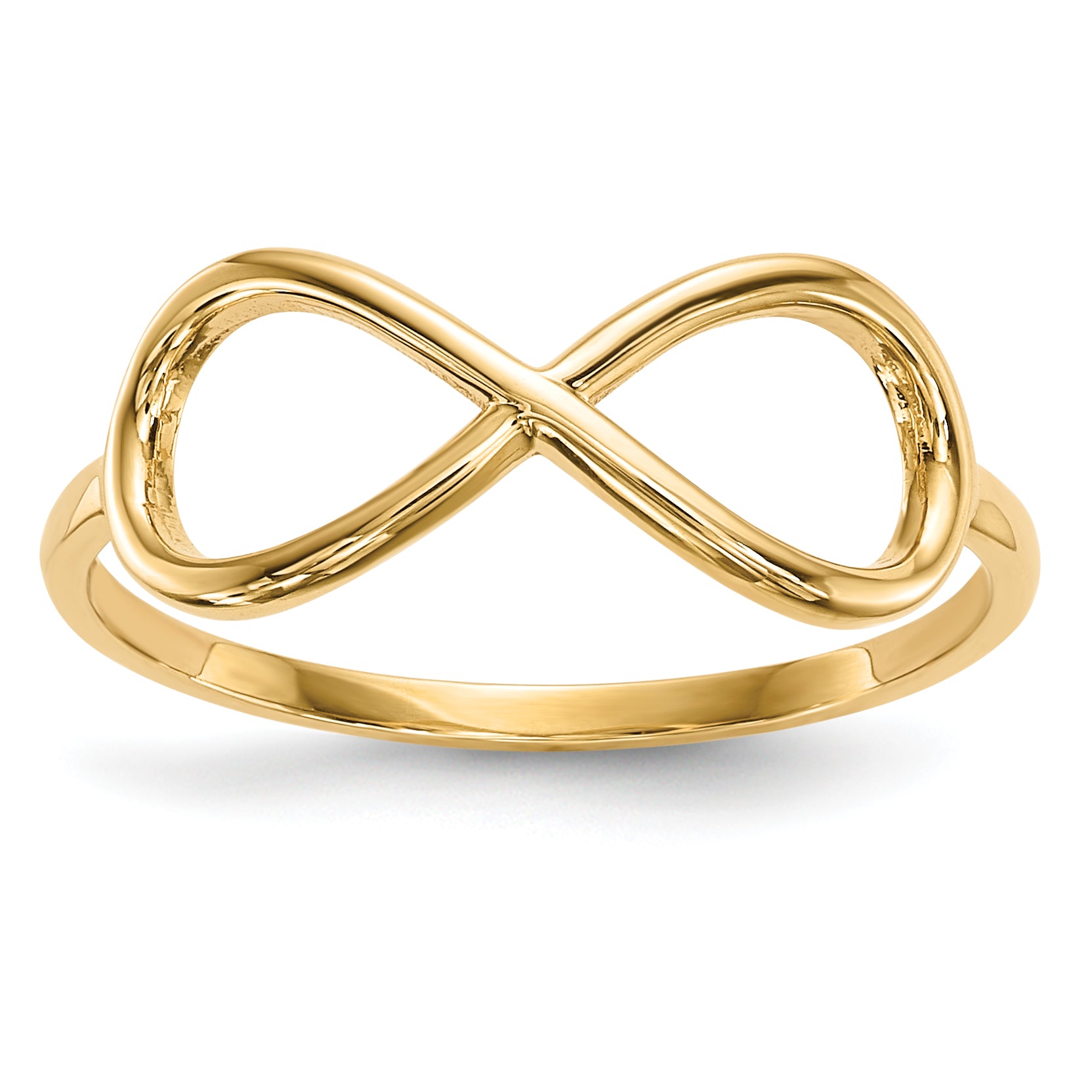 10k Bamboo Texture Baby Ring Main image