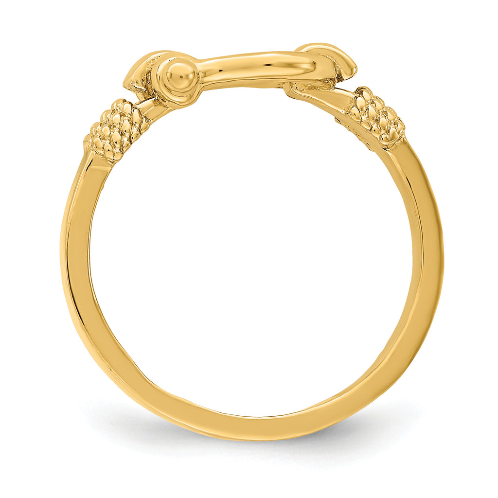 10K Shackle w/ Rope Edge Ring (Size 7)