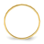 10k Bamboo Texture Baby Ring