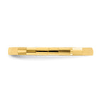 10k Bamboo Texture Baby Ring