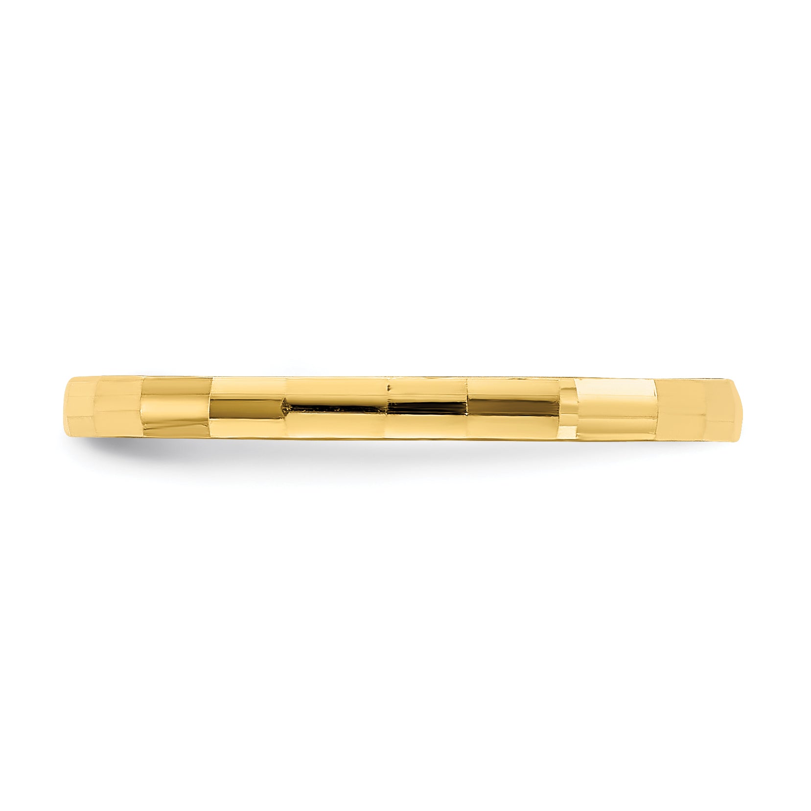 10k Bamboo Texture Baby Ring