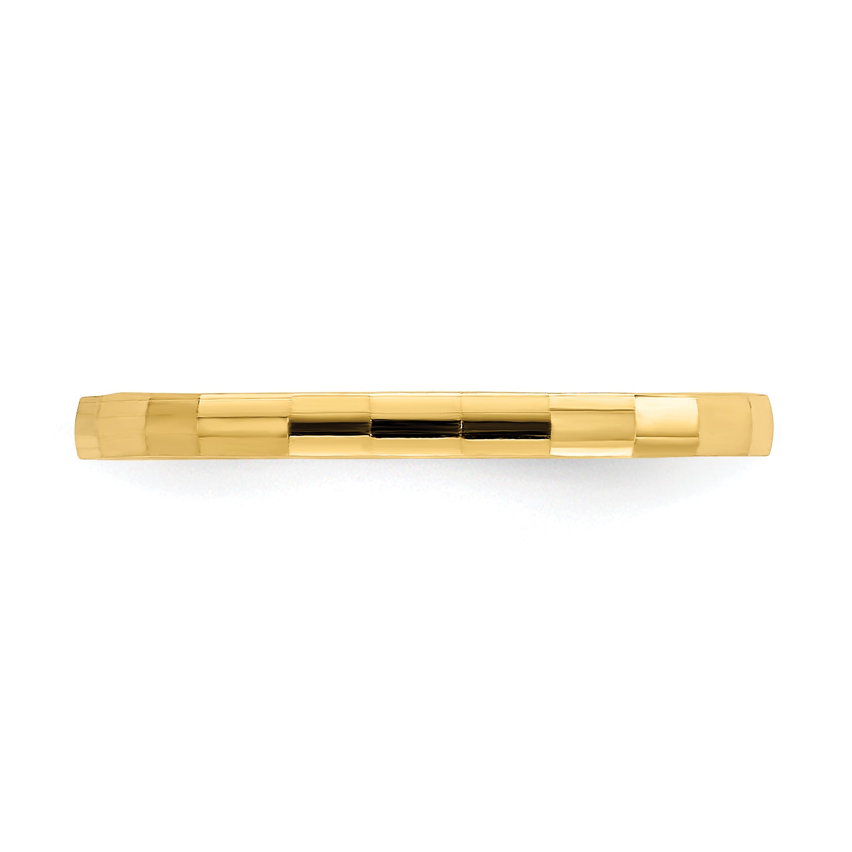 10k Bamboo Texture Baby Ring