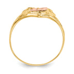 10k Two-Tone Amor 15 Heart Ring