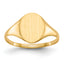 10k 9.5x10.0mm Closed Back Signet Ring