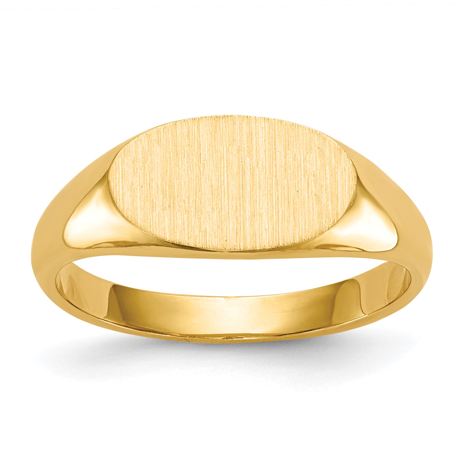 10k 6.5x11.5mm Closed Back Signet Ring Main image