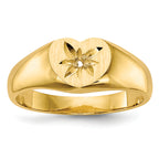 10K Childs .005ct. Diamond Ring Mounting (No Stone Included)