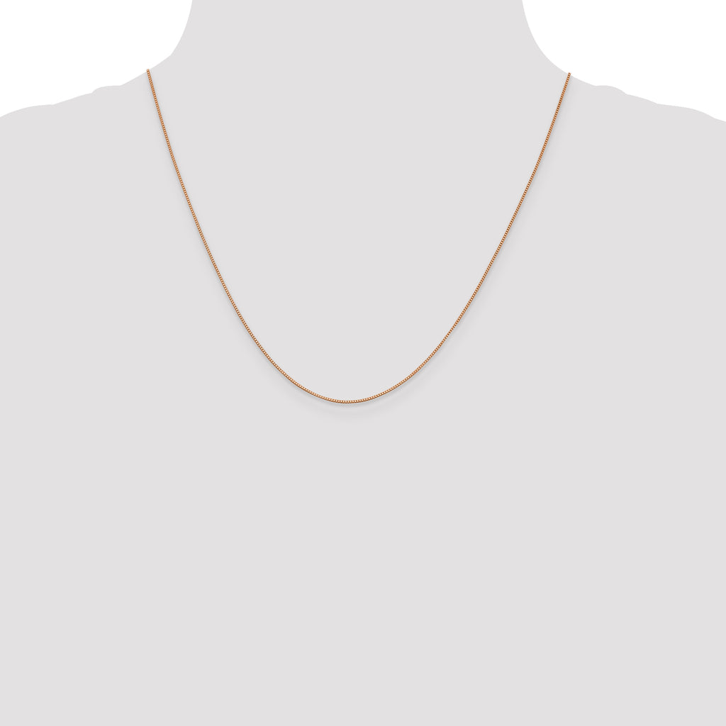 10k Rose Gold .70mm Box Chain