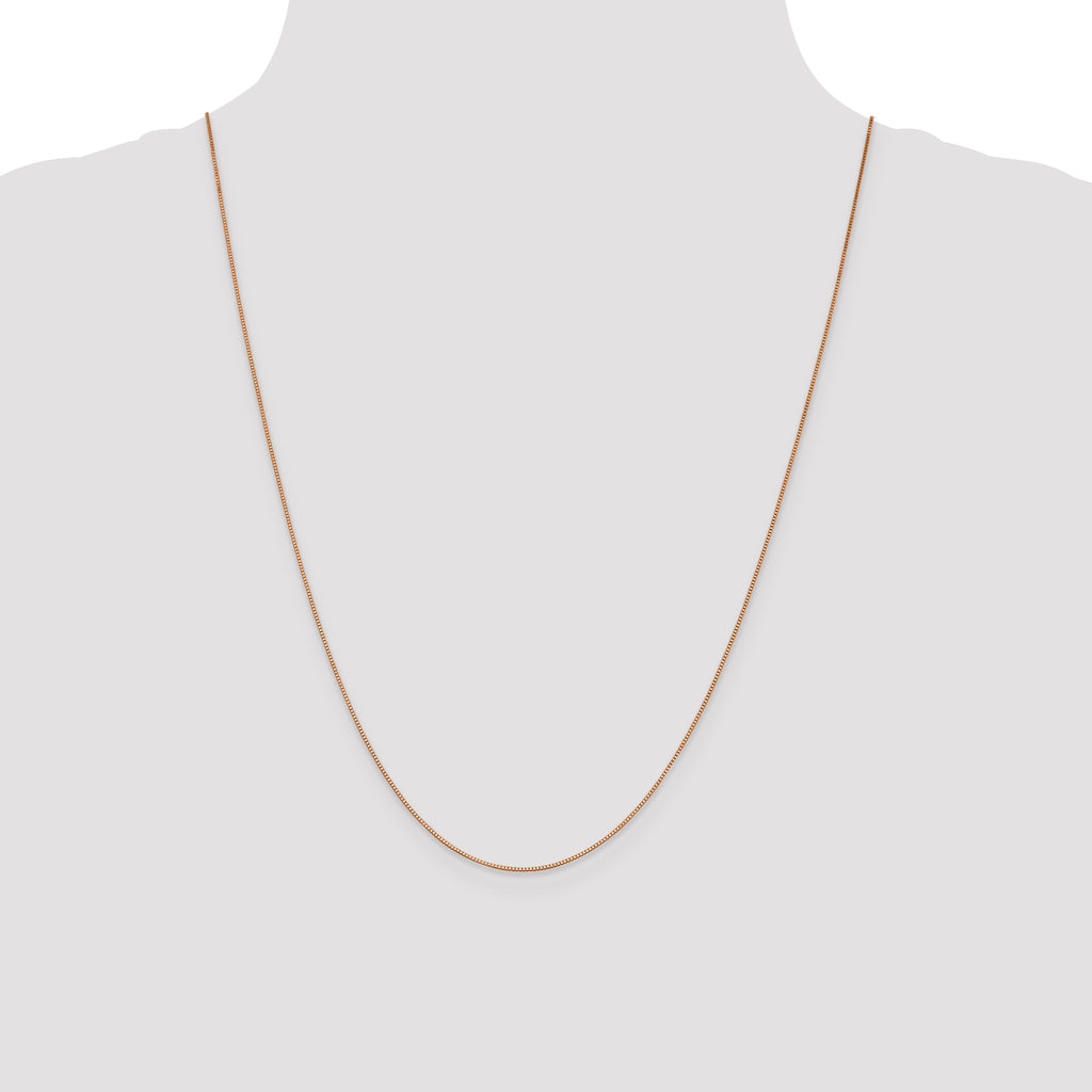 10k Rose Gold .70mm Box Chain