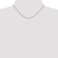 10k Rose Gold .9mm Box Chain