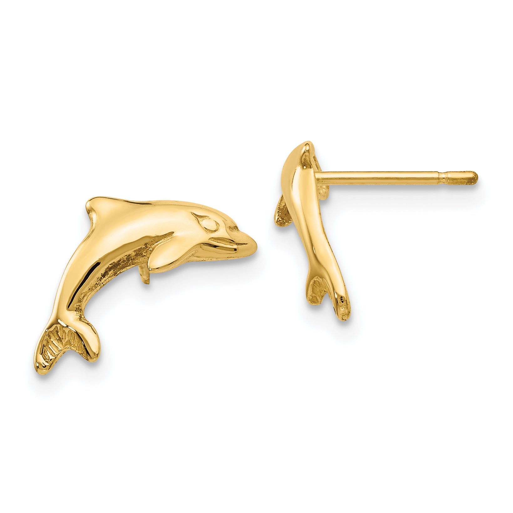 10k Dolphin Earrings Main image
