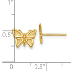 10k Polished Butterfly Post Earrings
