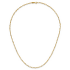 10k 4mm Oval Link 18 inch Necklace
