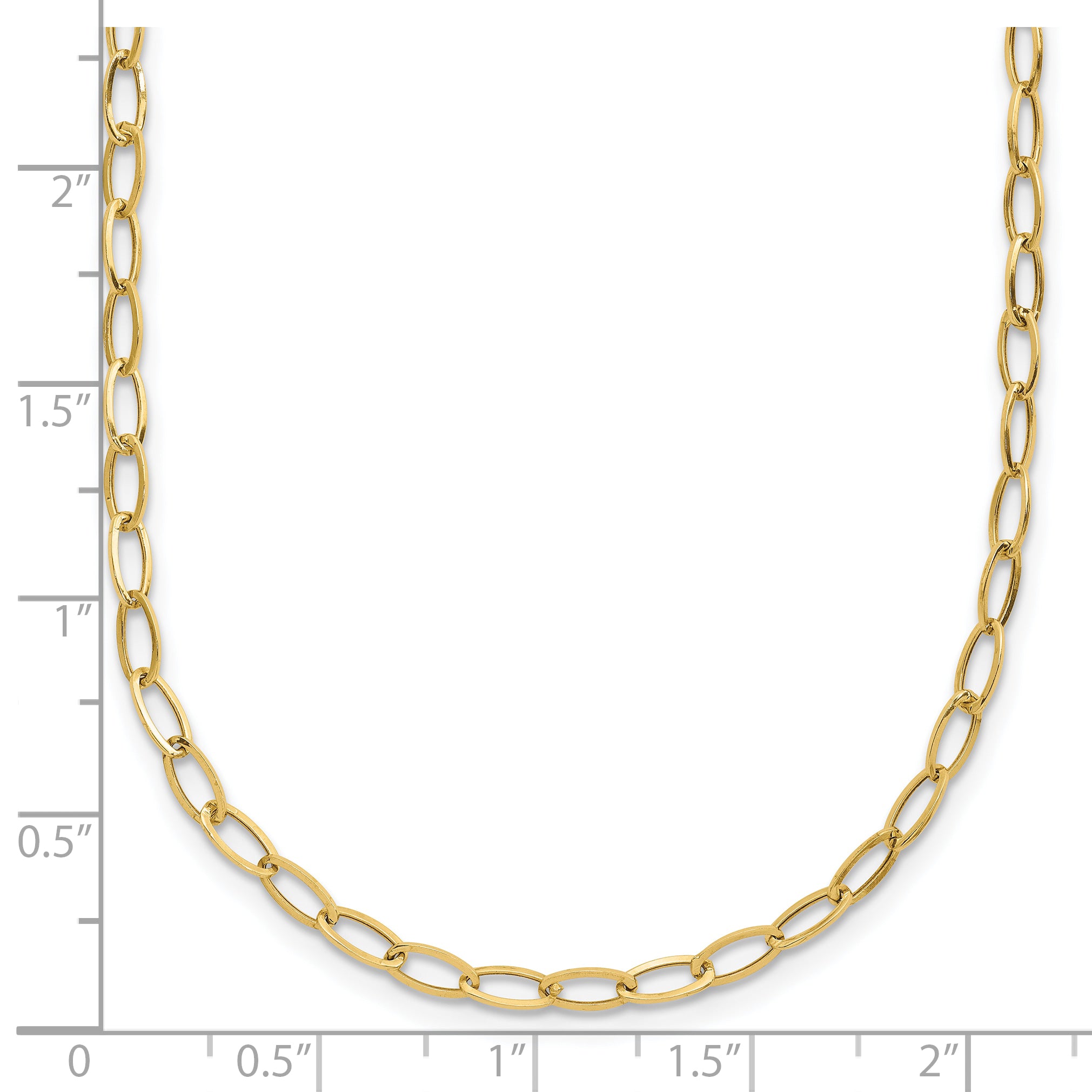 10k Oval Link 18Necklace