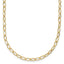 Oval Link Necklace in 10K Yellow Gold, 4mm, 18" - Sophia Jewelers