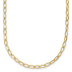 10k 4mm Oval Link 18 inch Necklace
