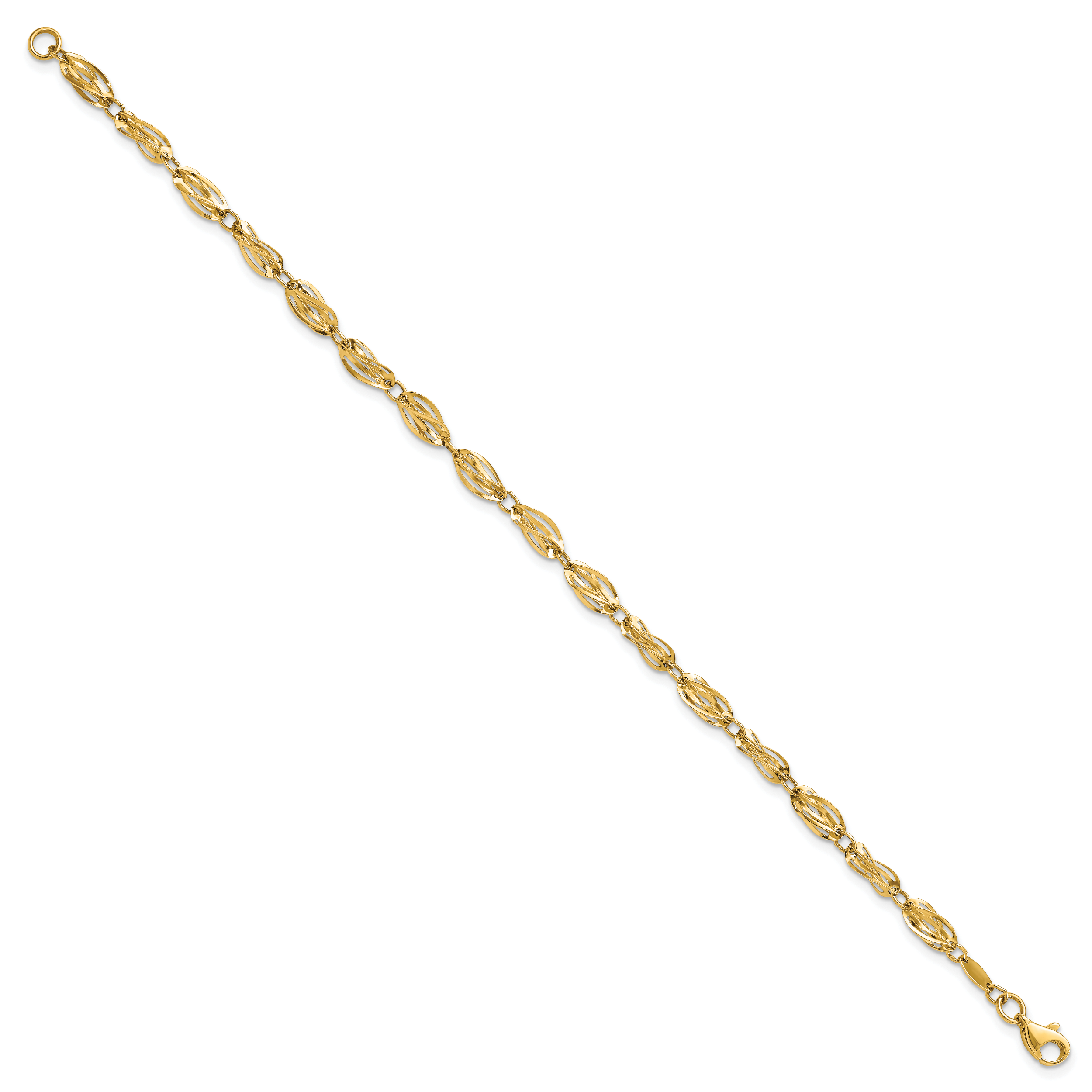 10k Gold Polished Fancy Bracelet Secondary image
