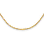 10K Diamond-cut Beaded 18in Necklace