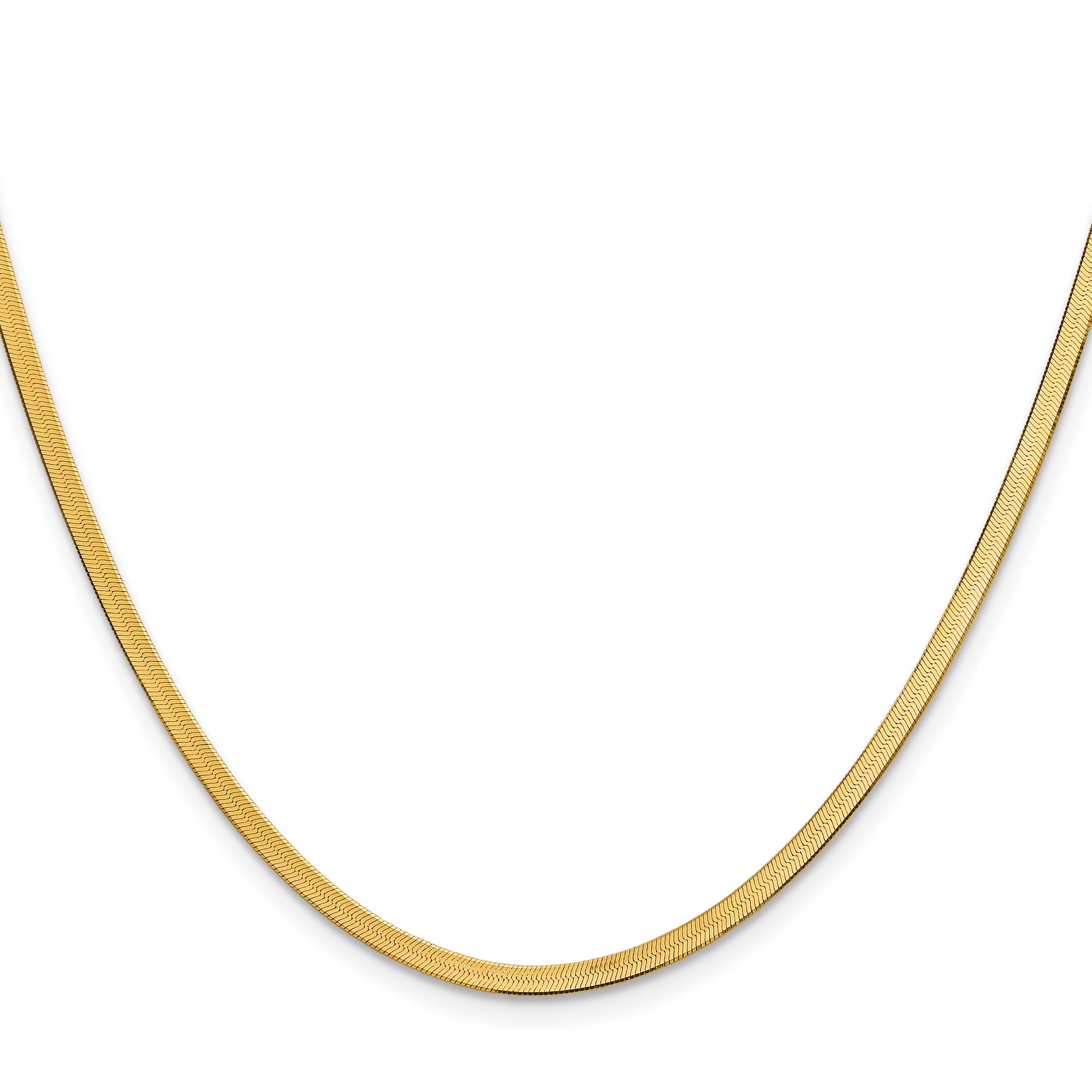 10k 2.5mm Silky Herringbone Chain