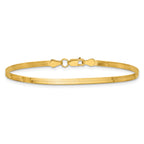 10K Yellow Gold Solid Herringbone Chain Necklace 2.5mm
