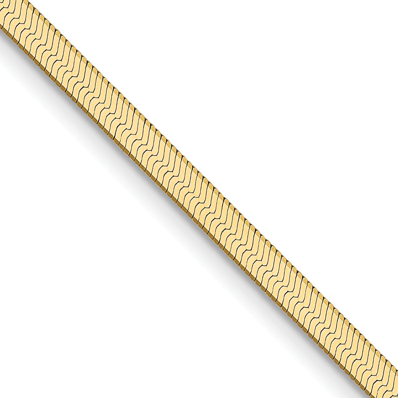 10k 2.5mm Silky Herringbone Chain