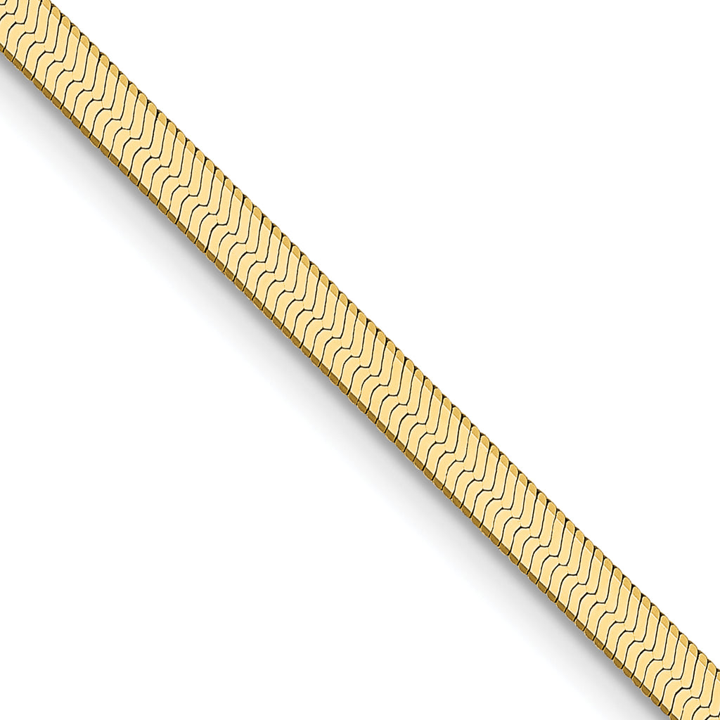 10k 2.5mm Silky Herringbone Chain