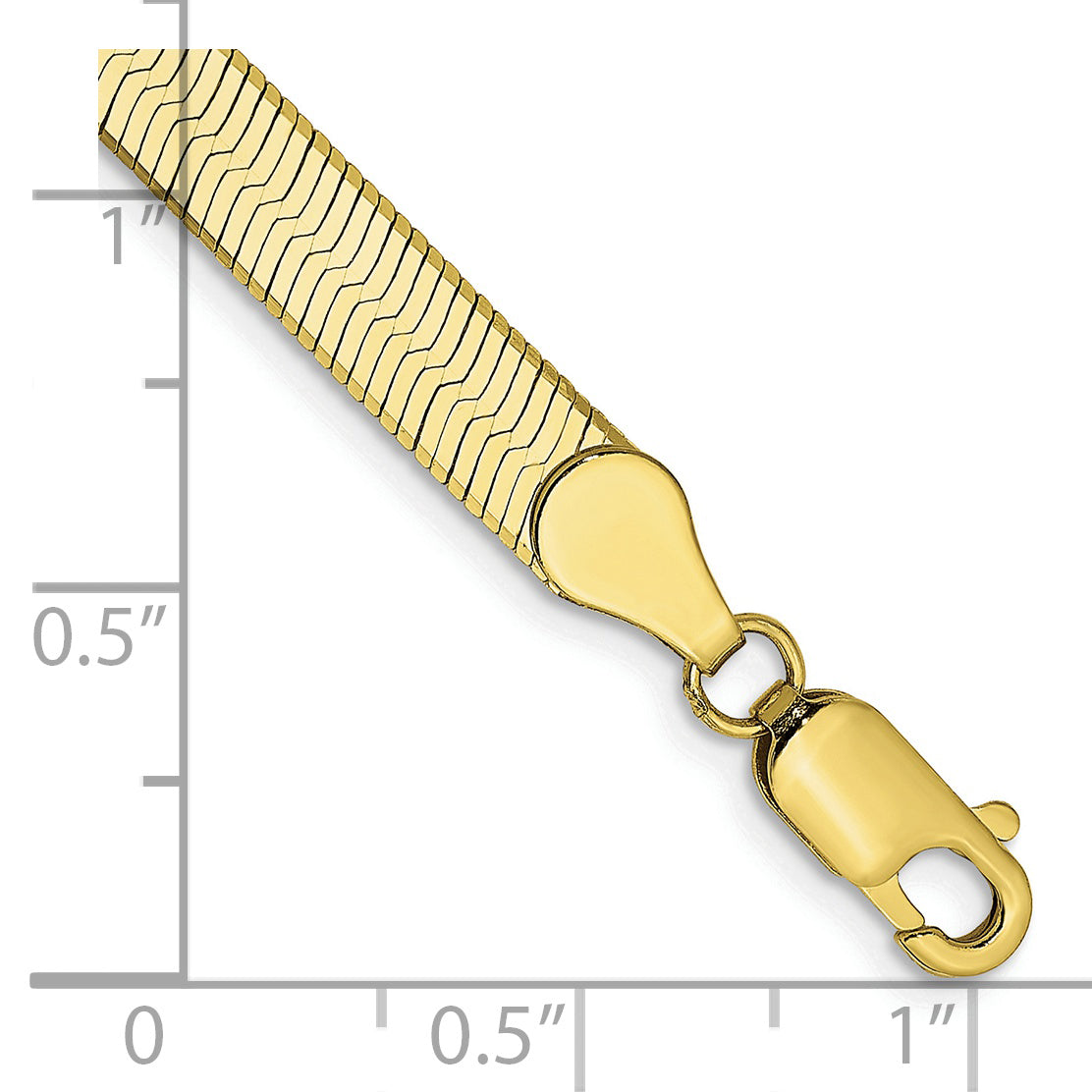 Silky Herringbone Chain in 10K Yellow Gold, 5mm Secondary image