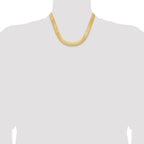 10K 10mm Silky Herringbone Chain