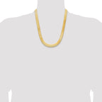 10K 10mm Silky Herringbone Chain