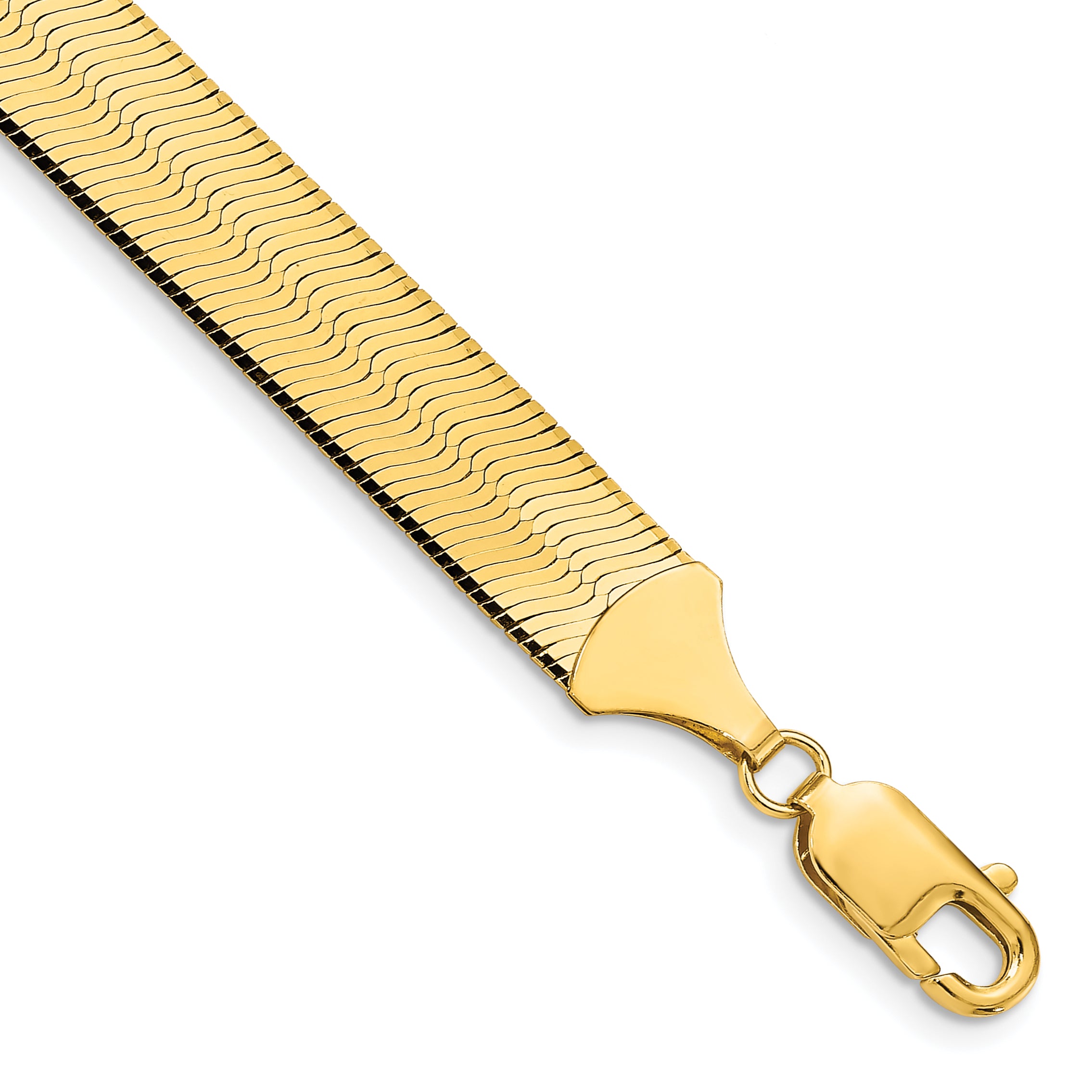 10K 10mm Silky Herringbone Chain Main image