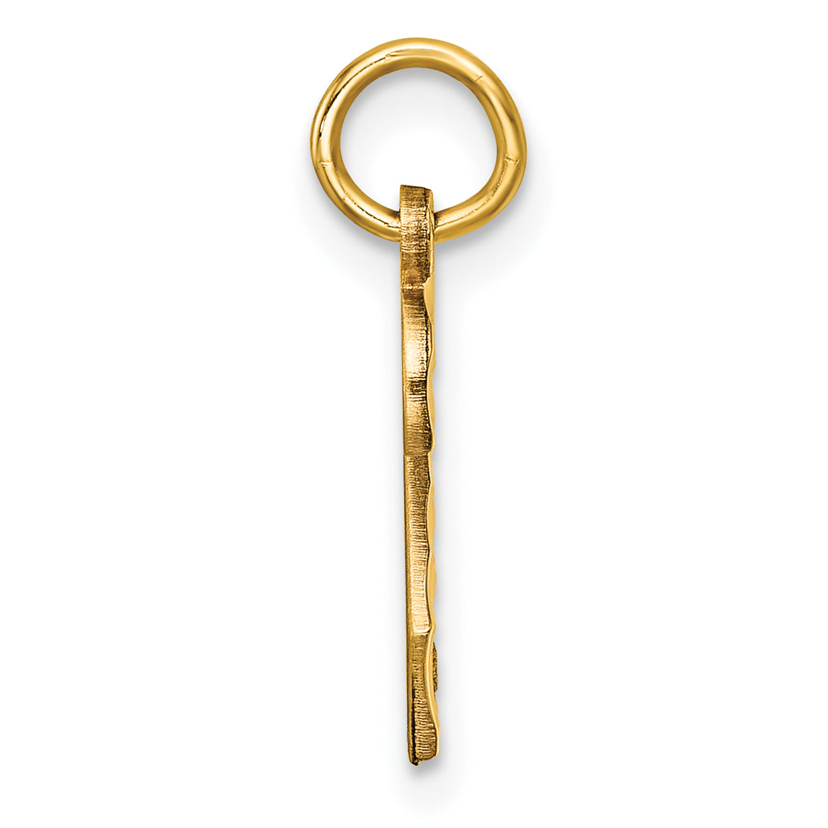 10ky Casted Small Diamond-cut Number 2 Charm Secondary image
