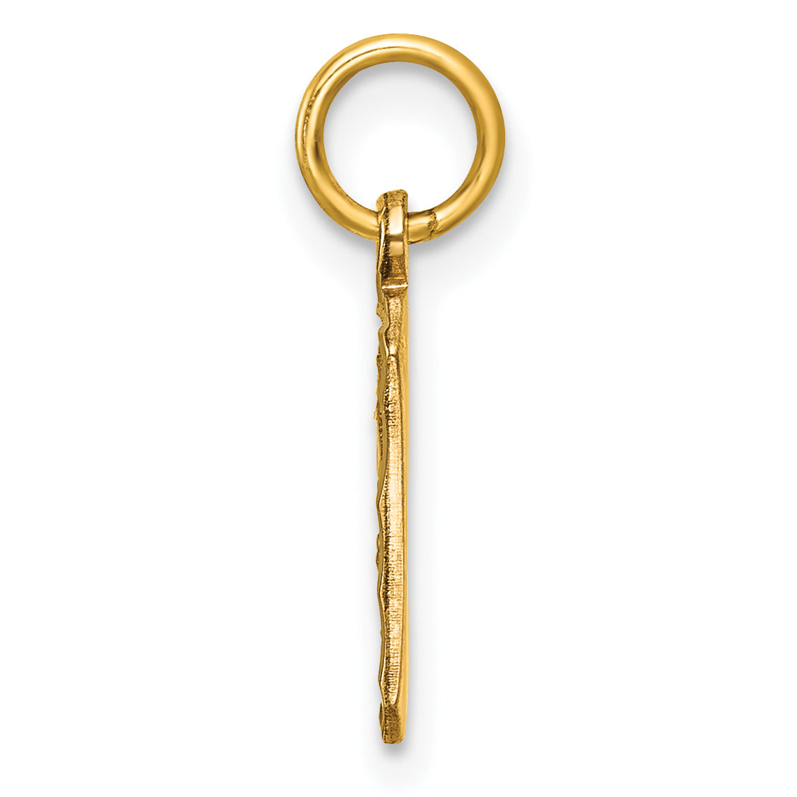 10ky Casted Small Diamond-cut Number 9 Charm