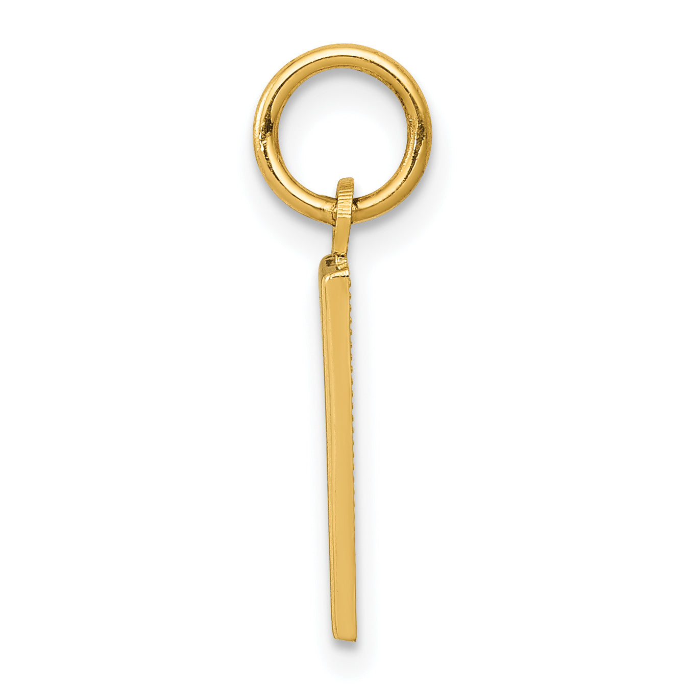 10k Small Polished Number 1 Charm Secondary image